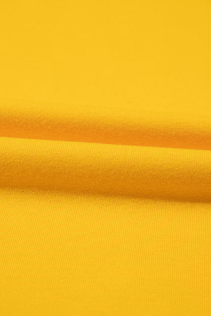 Parchment Color Block Thumbhole Sleeve Drop Shoulder Sweatshirt