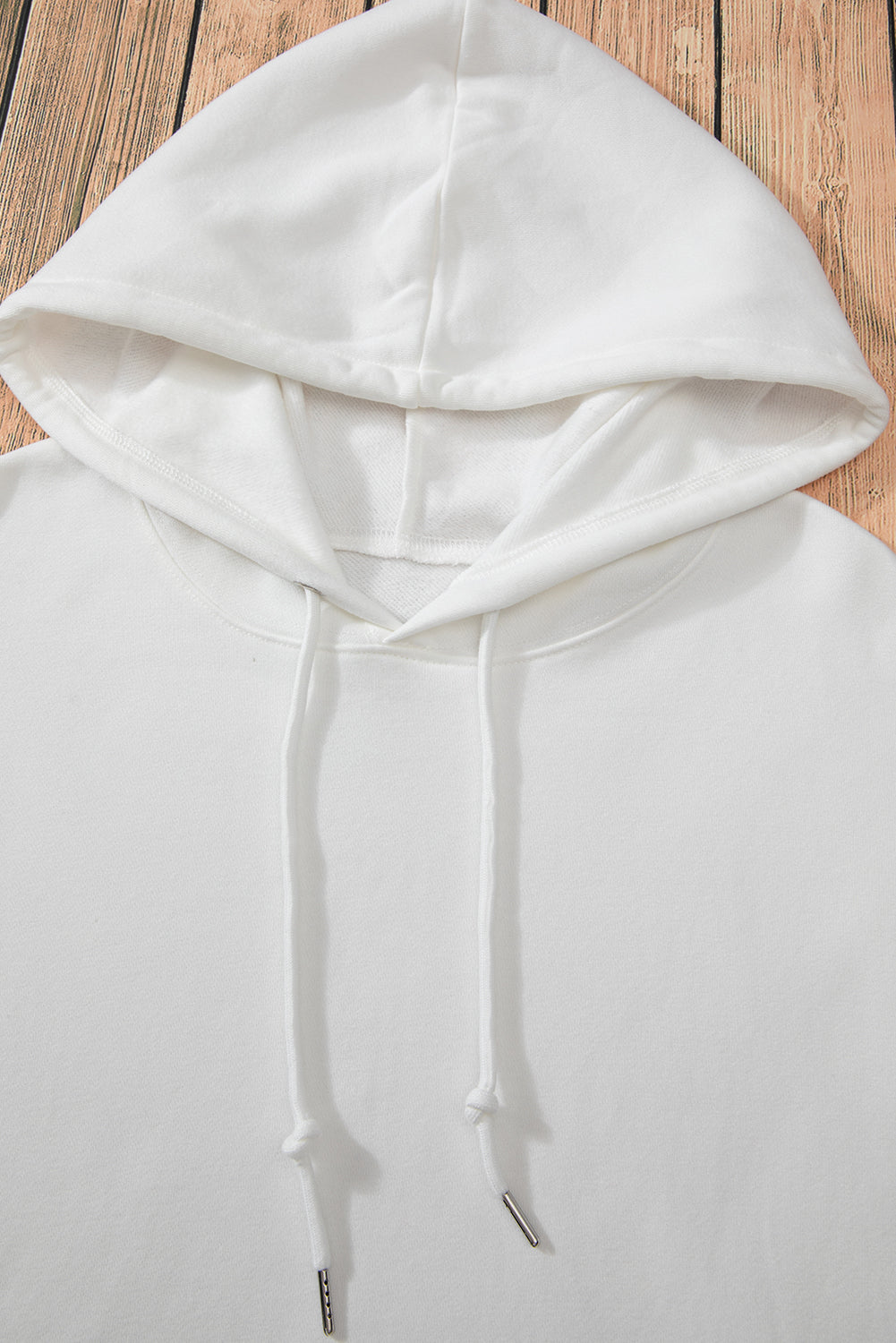 Bonbon Fleece Lined Kangaroo Pocket Drawstring Chunky Hoodie
