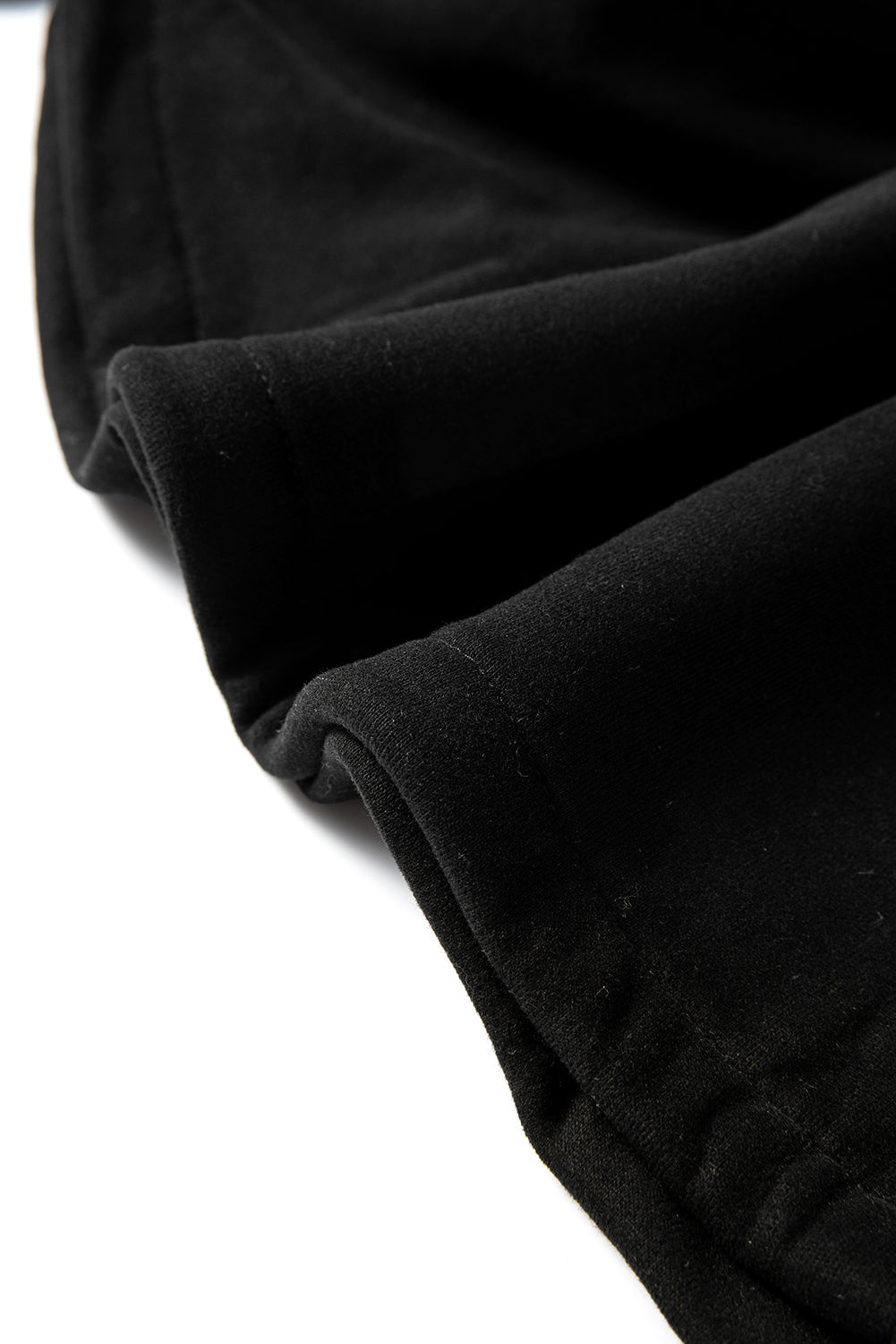 Bonbon Fleece Lined Half Zipper Kangaroo Pockets Loose Hoodie