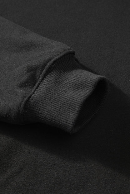 Bonbon Fleece Lined Kangaroo Pocket Drawstring Chunky Hoodie