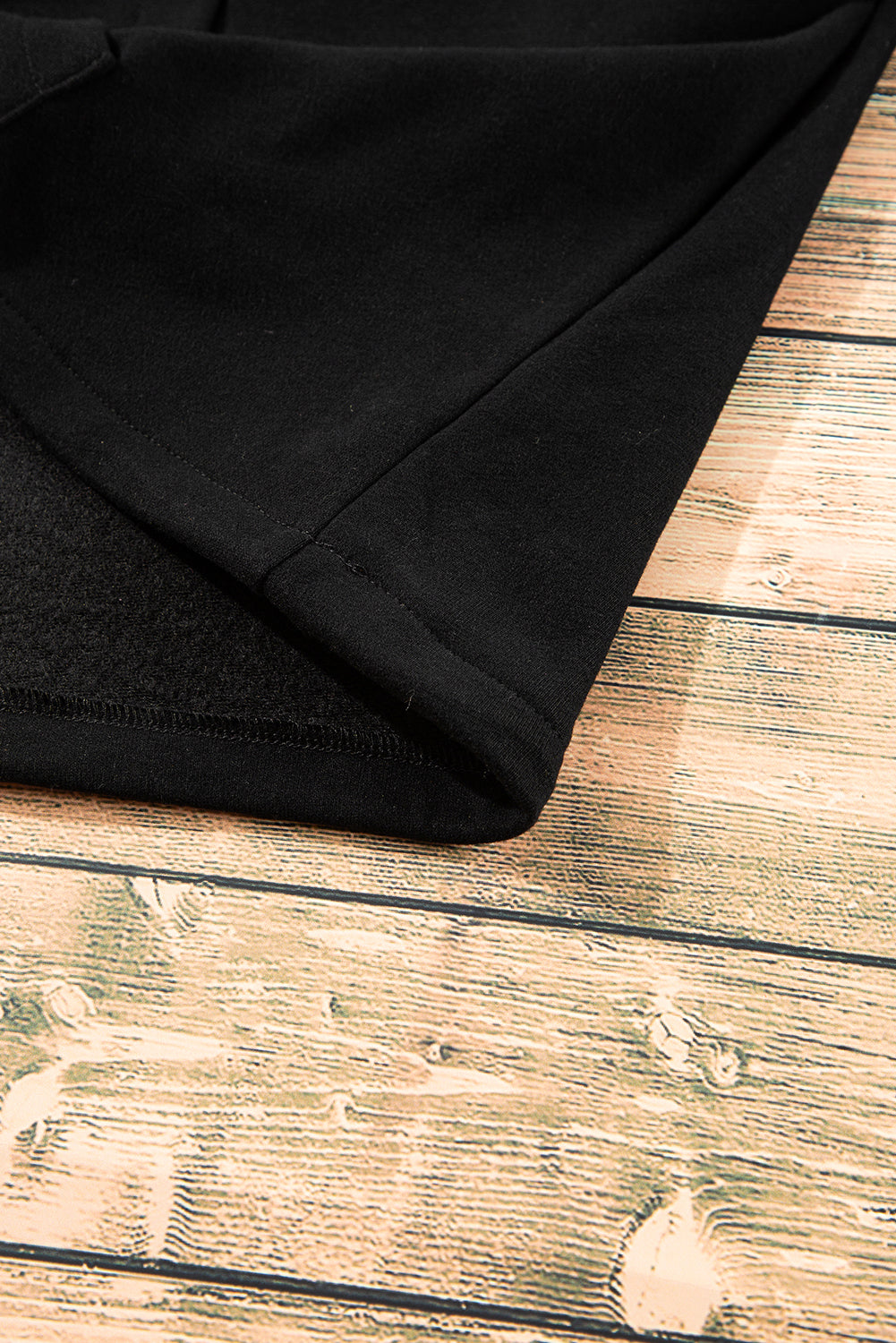 Bonbon Fleece Lined Half Zipper Kangaroo Pockets Loose Hoodie