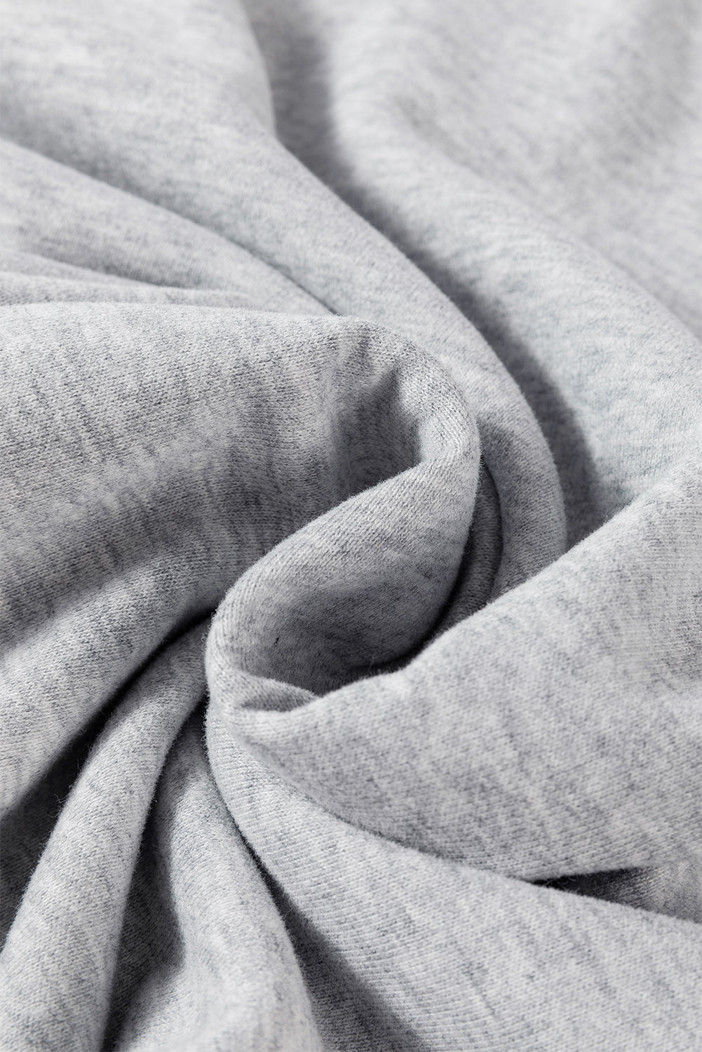 Navy Blue Plain Drop Shoulder Crewneck Pullover Sweatshirt